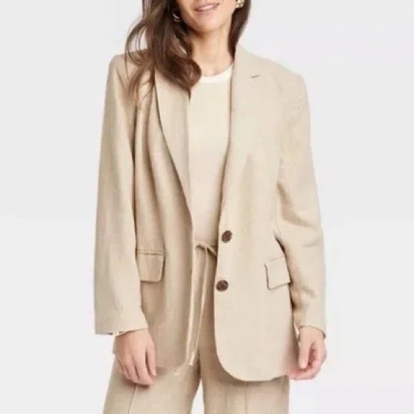 Target A New Day Women's Linen Spring Blazer